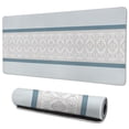 thumbnail image 1 of Long Mouse Pads for Desk,Blue Geometric Striped Pattern Desk Mats on Top Of Desks, Desk Mouse Pad Extra Large with 3mm Non-Slip Base and Stitched Edge for Gaming,Office,Work,Home 35.4"x15.7", 1 of 6