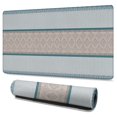 thumbnail image 1 of Long Mouse Pads for Desk,Blue Geometric Striped Pattern Desk Mats on Top Of Desks, Desk Mouse Pad Extra Large with 3mm Non-Slip Base and Stitched Edge for Gaming,Office,Work,Home 47.3"x23.6", 1 of 6