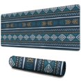 thumbnail image 1 of Long Mouse Pads for Desk,Blue Geometric Striped Pattern Desk Mats on Top Of Desks, Desk Mouse Pad Extra Large with 3mm Non-Slip Base and Stitched Edge for Gaming,Office,Work,Home 31.5"x11.8", 1 of 6