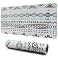 thumbnail image 1 of Long Mouse Pads for Desk,Blue Geometric and Striped Pattern Desk Mats on Top Of Desks, Desk Mouse Pad Extra Large with 3mm Non-Slip Base and Stitched Edge for Gaming,Office,Work,Home 35.4"x15.7", 1 of 6