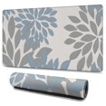 thumbnail image 1 of Long Mouse Pads for Desk,Blue and Gray Floral Pattern Desk Mats on Top Of Desks, Desk Mouse Pad Extra Large with 3mm Non-Slip Base and Stitched Edge for Gaming,Office,Work,Home 47.3"x23.6", 1 of 6