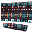 thumbnail image 1 of Long Mouse Pads for Desk,Blue and Orange Geometric Boho Pattern Desk Mats on Top Of Desks, Desk Mouse Pad Extra Large with 3mm Non-Slip Base and Stitched Edge for Gaming,Office,Work,Home 47.3"x23.6", 1 of 6