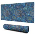 thumbnail image 1 of Long Mouse Pads for Desk,Blue Paisley Pattern Desk Mats on Top Of Desks, Desk Mouse Pad Extra Large with 3mm Non-Slip Base and Stitched Edge for Gaming,Office,Work,Home 35.4"x15.7", 1 of 6