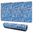 thumbnail image 1 of Long Mouse Pads for Desk,Blue Paisley Pattern Desk Mats on Top Of Desks, Desk Mouse Pad Extra Large with 3mm Non-Slip Base and Stitched Edge for Gaming,Office,Work,Home 47.3"x23.6", 1 of 6