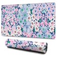 thumbnail image 1 of Long Mouse Pads for Desk,Blue and Pink Pioneer Flower Pattern Desk Mats on Top Of Desks, Desk Mouse Pad Extra Large with 3mm Non-Slip Base and Stitched Edge for Gaming,Office,Work,Home 47.3"x23.6", 1 of 6