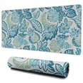 thumbnail image 1 of Long Mouse Pads for Desk,Blue Pioneer Flower Desk Mats on Top Of Desks, Desk Mouse Pad Extra Large with 3mm Non-Slip Base and Stitched Edge for Gaming,Office,Work,Home 35.4"x15.7", 1 of 6