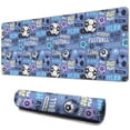 thumbnail image 1 of Long Mouse Pads for Desk,Blue Soccer Themed Pattern Desk Mats on Top Of Desks, Desk Mouse Pad Extra Large with 3mm Non-Slip Base and Stitched Edge for Gaming,Office,Work,Home 31.5"x11.8", 1 of 6