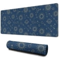 thumbnail image 1 of Long Mouse Pads for Desk,Blue Sun Moon Cloud Star Pattern Desk Mats on Top Of Desks, Desk Mouse Pad Extra Large with 3mm Non-Slip Base and Stitched Edge for Gaming,Office,Work,Home 31.5"x11.8", 1 of 6
