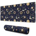 thumbnail image 1 of Long Mouse Pads for Desk,Blue Sun Moon Star Pattern Desk Mats on Top Of Desks, Desk Mouse Pad Extra Large with 3mm Non-Slip Base and Stitched Edge for Gaming,Office,Work,Home 31.5"x11.8", 1 of 6