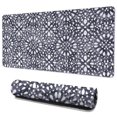 thumbnail image 1 of Long Mouse Pads for Desk,Blue and White Abstract Pattern Desk Mats on Top Of Desks, Desk Mouse Pad Extra Large with 3mm Non-Slip Base and Stitched Edge for Gaming,Office,Work,Home 35.4"x15.7", 1 of 6