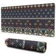 thumbnail image 1 of Long Mouse Pads for Desk,Boho Blue Elaborate Ethnic Pattern Desk Mats on Top Of Desks, Desk Mouse Pad Extra Large with 3mm Non-Slip Base and Stitched Edge for Gaming,Office,Work,Home 35.4"x15.7", 1 of 6
