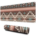 thumbnail image 1 of Long Mouse Pads for Desk,Boho Blue Pixel Ethnic Pattern Desk Mats on Top Of Desks, Desk Mouse Pad Extra Large with 3mm Non-Slip Base and Stitched Edge for Gaming,Office,Work,Home 31.5"x11.8", 1 of 6