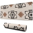 thumbnail image 1 of Long Mouse Pads for Desk,Boho Brown and Black Ethnic Pattern Desk Mats on Top Of Desks, Desk Mouse Pad Extra Large with 3mm Non-Slip Base and Stitched Edge for Gaming,Office,Work,Home 31.5"x11.8", 1 of 6