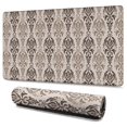 thumbnail image 1 of Long Mouse Pads for Desk,Boho Brown Damask Ethnic Pattern Desk Mats on Top Of Desks, Desk Mouse Pad Extra Large with 3mm Non-Slip Base and Stitched Edge for Gaming,Office,Work,Home 47.3"x23.6", 1 of 6