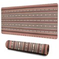 thumbnail image 1 of Long Mouse Pads for Desk,Boho Red Striped Ethnic Pattern Desk Mats on Top Of Desks, Desk Mouse Pad Extra Large with 3mm Non-Slip Base and Stitched Edge for Gaming,Office,Work,Home 35.4"x15.7", 1 of 6