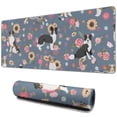 thumbnail image 1 of Long Mouse Pads for Desk,Border Collie Dog and Flower Florals Desk Mats on Top Of Desks, Desk Mouse Pad Extra Large with 3mm Non-Slip Base and Stitched Edge for Gaming,Office,Work,Home 31.5"x11.8", 1 of 6
