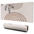 thumbnail image 1 of Long Mouse Pads for Desk,Brown Boho Geometric and Plant Pattern Desk Mats on Top Of Desks, Desk Mouse Pad Extra Large with 3mm Non-Slip Base and Stitched Edge for Gaming,Office,Work,Home 35.4"x15.7", 1 of 6