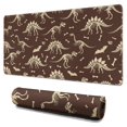 thumbnail image 1 of Long Mouse Pads for Desk,Brown Cartoon Dinosaurs Fossils Pattern Desk Mats on Top Of Desks, Desk Mouse Pad Extra Large with 3mm Non-Slip Base and Stitched Edge for Gaming,Office,Work,Home 31.5"x15.7", 1 of 6