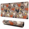 thumbnail image 1 of Long Mouse Pads for Desk,Brown Chicken Chick Egg Pattern Desk Mats on Top Of Desks, Desk Mouse Pad Extra Large with 3mm Non-Slip Base and Stitched Edge for Gaming,Office,Work,Home 35.4x15.7in, 1 of 5