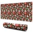 thumbnail image 1 of Long Mouse Pads for Desk,Brown Christmas Dessert Pattern Desk Mats on Top Of Desks, Desk Mouse Pad Extra Large with 3mm Non-Slip Base and Stitched Edge for Gaming,Office,Work,Home 35.4x15.7in, 1 of 5