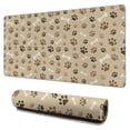 thumbnail image 1 of Long Mouse Pads for Desk,Brown Dog Paw Footprint Bone Desk Mats on Top Of Desks, Desk Mouse Pad Extra Large with 3mm Non-Slip Base and Stitched Edge for Gaming,Office,Work,Home 31.5"x15.7", 1 of 6