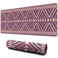 thumbnail image 1 of Long Mouse Pads for Desk,Brown Ethnic Pattern Desk Mats on Top Of Desks, Desk Mouse Pad Extra Large with 3mm Non-Slip Base and Stitched Edge for Gaming,Office,Work,Home 31.5"x11.8", 1 of 6