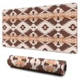thumbnail image 1 of Long Mouse Pads for Desk,Brown Geometric Boho Pattern Desk Mats on Top Of Desks, Desk Mouse Pad Extra Large with 3mm Non-Slip Base and Stitched Edge for Gaming,Office,Work,Home 31.5"x15.7", 1 of 6