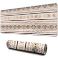 thumbnail image 1 of Long Mouse Pads for Desk,Brown Geometric Striped Pattern Desk Mats on Top Of Desks, Desk Mouse Pad Extra Large with 3mm Non-Slip Base and Stitched Edge for Gaming,Office,Work,Home 31.5"x11.8", 1 of 6