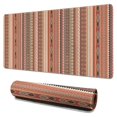 thumbnail image 1 of Long Mouse Pads for Desk,Brown Geometric Striped Pattern Desk Mats on Top Of Desks, Desk Mouse Pad Extra Large with 3mm Non-Slip Base and Stitched Edge for Gaming,Office,Work,Home 31.5"x15.7", 1 of 6