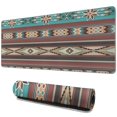 thumbnail image 1 of Long Mouse Pads for Desk,Brown Geometric Triangle Diamond Pattern Desk Mats on Top Of Desks, Desk Mouse Pad Extra Large with 3mm Non-Slip Base and Stitched Edge for Gaming,Office,Work,Home 31.5"x11.8", 1 of 6