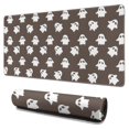 thumbnail image 1 of Long Mouse Pads for Desk,Brown Halloween Ghost Pattern Desk Mats on Top Of Desks, Desk Mouse Pad Extra Large with 3mm Non-Slip Base and Stitched Edge for Gaming,Office,Work,Home 31.5"x15.7", 1 of 6