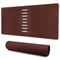 thumbnail image 1 of Long Mouse Pads for Desk,Brown Silver Football Pattern Desk Mats on Top Of Desks, Desk Mouse Pad Extra Large with 3mm Non-Slip Base and Stitched Edge for Gaming,Office,Work,Home 35.4"x15.7", 1 of 6