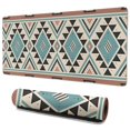 thumbnail image 1 of Long Mouse Pads for Desk,Brown Triangular Geometric Pattern Desk Mats on Top Of Desks, Desk Mouse Pad Extra Large with 3mm Non-Slip Base and Stitched Edge for Gaming,Office,Work,Home 35.4"x15.7", 1 of 6