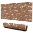 thumbnail image 1 of Long Mouse Pads for Desk,Brown White Dinosaurs Fossils Pattern Desk Mats on Top Of Desks, Desk Mouse Pad Extra Large with 3mm Non-Slip Base and Stitched Edge for Gaming,Office,Work,Home 35.4"x15.7", 1 of 6