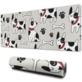 thumbnail image 1 of Long Mouse Pads for Desk,Bulldog Dog Desk Mats on Top Of Desks, Desk Mouse Pad Extra Large with 3mm Non-Slip Base and Stitched Edge for Gaming,Office,Work,Home 31.5"x11.8", 1 of 6