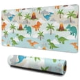 thumbnail image 1 of Long Mouse Pads for Desk,Cartoon Dinosaurs Volcanoes Palms Patter Desk Mats on Top Of Desks, Desk Mouse Pad Extra Large with 3mm Non-Slip Base and Stitched Edge for Gaming,Work,Home 35.4"x15.7", 1 of 5