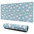 thumbnail image 1 of Long Mouse Pads for Desk,Cartoon Unicorn Rainbow Cloud Bow Magic Wand Desk Mats on Top Of Desks, Desk Mouse Pad Extra Large with 3mm Non-Slip Base and Stitched Edge for Gaming,Work,Home 35.4"x15.7", 1 of 5
