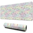 thumbnail image 1 of Long Mouse Pads for Desk,Cartoon Unicorn Rainbow Cloud Moon Heart Desk Mats on Top Of Desks, Desk Mouse Pad Extra Large with 3mm Non-Slip Base and Stitched Edge for Gaming,Work,Home 31.5"x11.8", 1 of 5