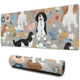 thumbnail image 1 of Long Mouse Pads for Desk,Cavalier King Charles Spaniel Dog and Flower Desk Mats on Top Of Desks, Desk Mouse Pad Extra Large with 3mm Non-Slip Base and Stitched Edge for Gaming,Work,Home 31.5"x11.8", 1 of 5