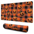 thumbnail image 1 of Long Mouse Pads for Desk,Checkered Pumpkin Halloween Pattern Desk Mats on Top Of Desks, Desk Mouse Pad Extra Large with 3mm Non-Slip Base and Stitched Edge for Gaming,Office,Work,Home 31.5"x15.7", 1 of 6
