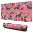 thumbnail image 1 of Long Mouse Pads for Desk,Chihuahua and Flower Florals Desk Mats on Top Of Desks, Desk Mouse Pad Extra Large with 3mm Non-Slip Base and Stitched Edge for Gaming,Office,Work,Home 31.5"x15.7", 1 of 6