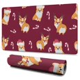 thumbnail image 1 of Long Mouse Pads for Desk,Christmas Corgi Desk Mats on Top Of Desks, Desk Mouse Pad Extra Large with 3mm Non-Slip Base and Stitched Edge for Gaming,Office,Work,Home 47.3"x23.6", 1 of 6