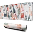 thumbnail image 1 of Long Mouse Pads for Desk,Christmas Tree and House Pattern Desk Mats on Top Of Desks, Desk Mouse Pad Extra Large with 3mm Non-Slip Base and Stitched Edge for Gaming,Office,Work,Home 31.5x11.8in, 1 of 5