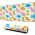 thumbnail image 1 of Long Mouse Pads for Desk,Colorful Cartoon Dinosaur Pattern Desk Mats on Top Of Desks, Desk Mouse Pad Extra Large with 3mm Non-Slip Base and Stitched Edge for Gaming,Office,Work,Home 31.5"x11.8", 1 of 6