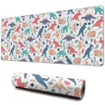 thumbnail image 1 of Long Mouse Pads for Desk,Colorful Cartoon Dinosaurs Fossils Desk Mats on Top Of Desks, Desk Mouse Pad Extra Large with 3mm Non-Slip Base and Stitched Edge for Gaming,Work,Home 31.5"x11.8", 1 of 5