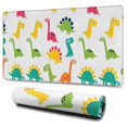 thumbnail image 1 of Long Mouse Pads for Desk,Colorful Cartoon Dinosaurs Pattern Desk Mats on Top Of Desks, Desk Mouse Pad Extra Large with 3mm Non-Slip Base and Stitched Edge for Gaming,Office,Work,Home 47.3"x23.6", 1 of 6