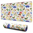 thumbnail image 1 of Long Mouse Pads for Desk,Colorful Cartoon Dinosaurs SeaCreatures Desk Mats on Top Of Desks, Desk Mouse Pad Extra Large with 3mm Non-Slip Base and Stitched Edge for Gaming,Work,Home 31.5"x15.7", 1 of 5