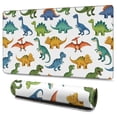thumbnail image 1 of Long Mouse Pads for Desk,Colorful Dinosaur Assortment Pattern Desk Mats on Top Of Desks, Desk Mouse Pad Extra Large with 3mm Non-Slip Base and Stitched Edge for Gaming,Office,Work,Home 47.3"x23.6", 1 of 6