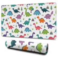 thumbnail image 1 of Long Mouse Pads for Desk,Colorful Dinosaur and Nature Pattern Desk Mats on Top Of Desks, Desk Mouse Pad Extra Large with 3mm Non-Slip Base and Stitched Edge for Gaming,Office,Work,Home 47.3"x23.6", 1 of 6