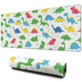 thumbnail image 1 of Long Mouse Pads for Desk,Colorful Dinosaur Paradise Pattern Desk Mats on Top Of Desks, Desk Mouse Pad Extra Large with 3mm Non-Slip Base and Stitched Edge for Gaming,Office,Work,Home 31.5"x11.8", 1 of 6